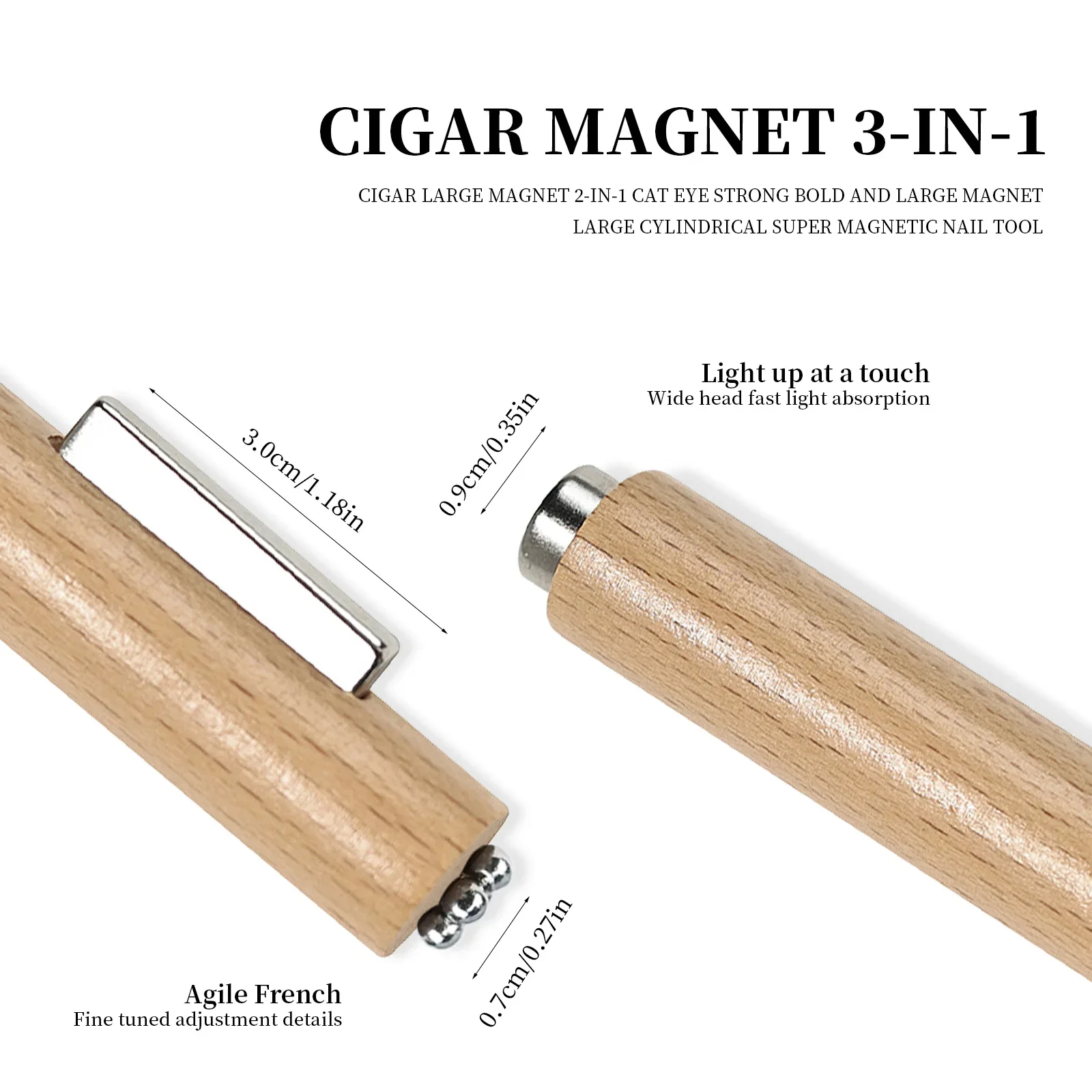 3-in-1 Wooden Magnet for Cat Eye Nails - Image 10