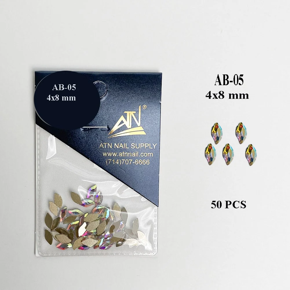 HIGH QUALITY 3D AB RAINBOW DIAMOND GEMSTONE - Flat Back - Image 20