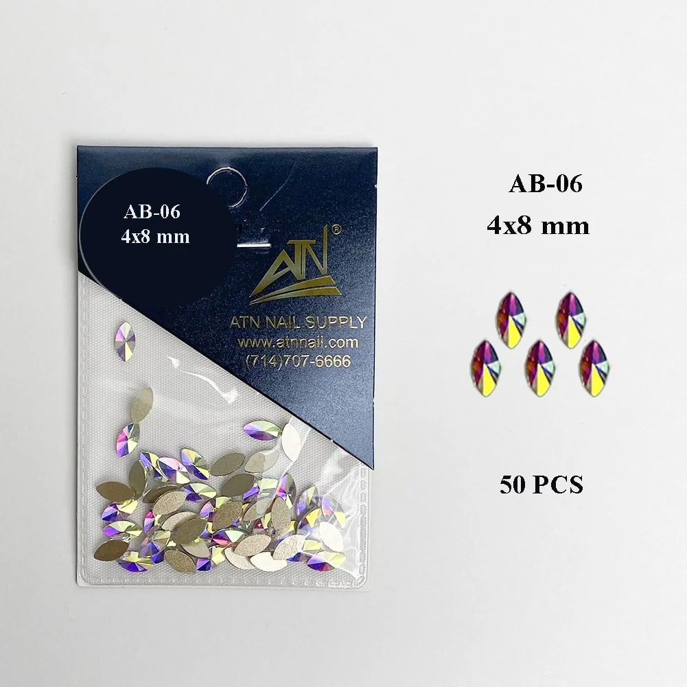 HIGH QUALITY 3D AB RAINBOW DIAMOND GEMSTONE - Flat Back - Image 21