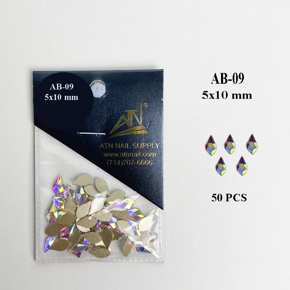 HIGH QUALITY 3D AB RAINBOW DIAMOND GEMSTONE - Flat Back - Image 24