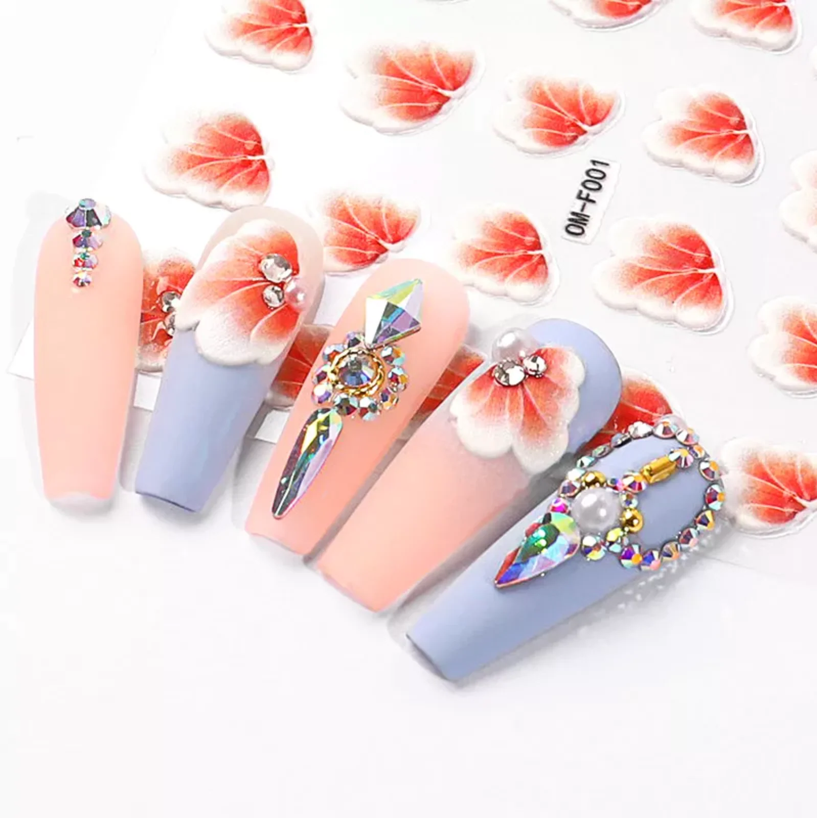 STICKER - 5D FLOWERS | SET 4 PCS - Image 4