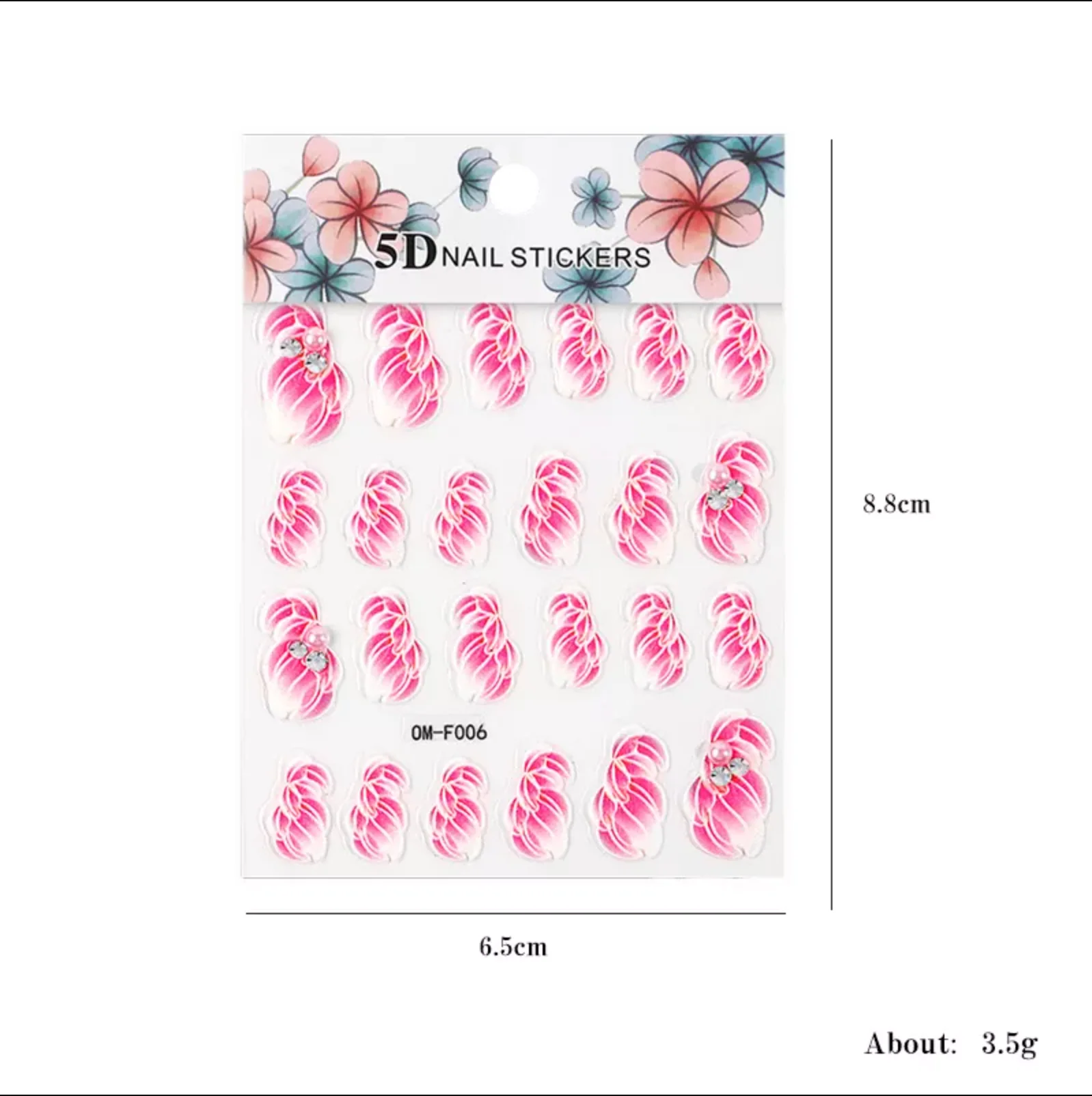STICKER - 5D FLOWERS | SET 4 PCS - Image 5