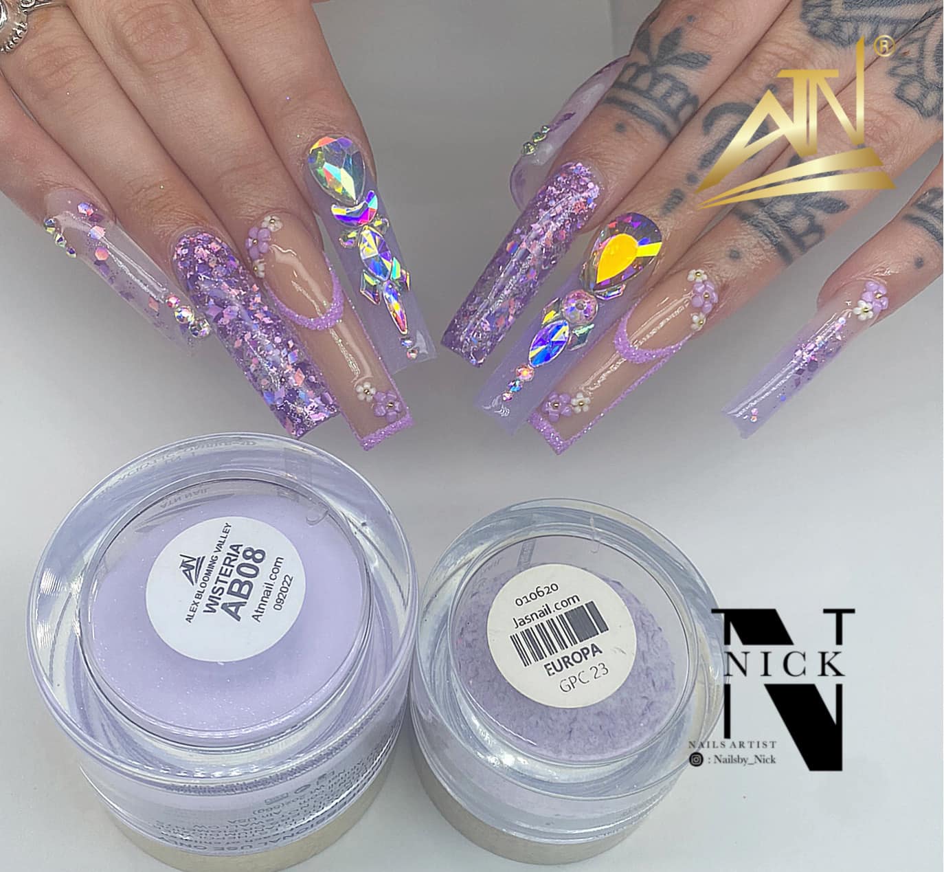 Alex Blooming Valley Nude Acrylic Powder – Set AB 18 Colors - Image 32