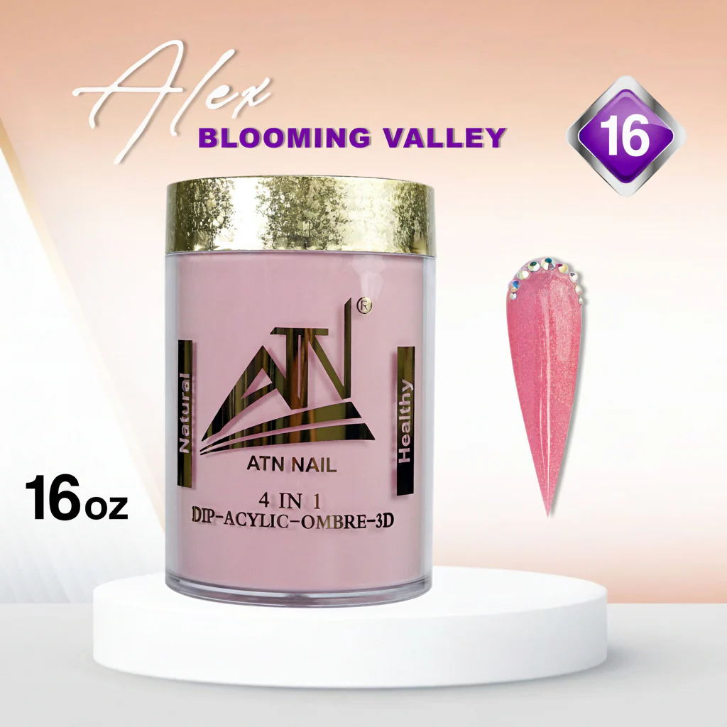 Alex Blooming Valley Nude Acrylic Powder – Set AB 18 Colors - Image 81