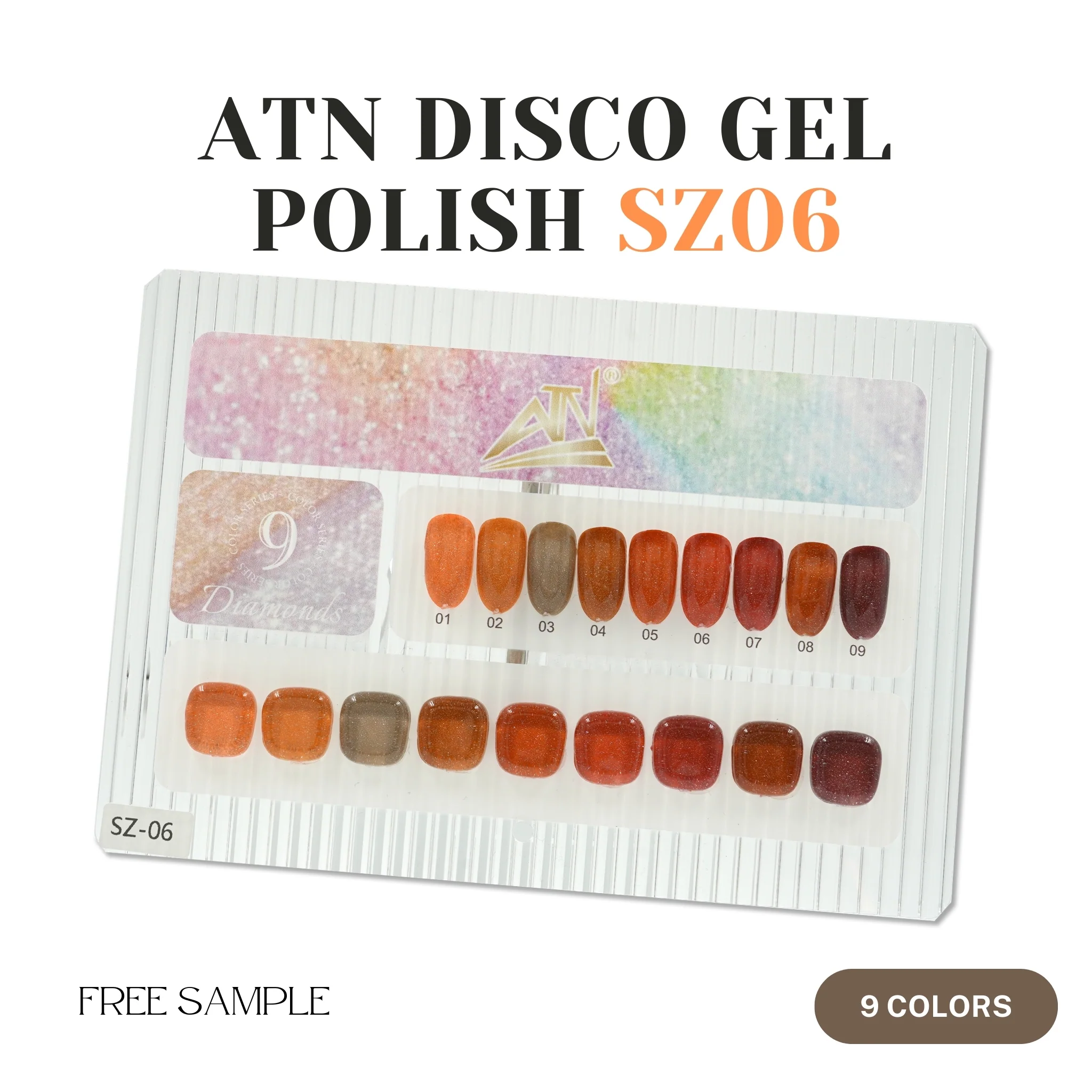 Disco Gel Polish - Set 9 Colors - Image 6