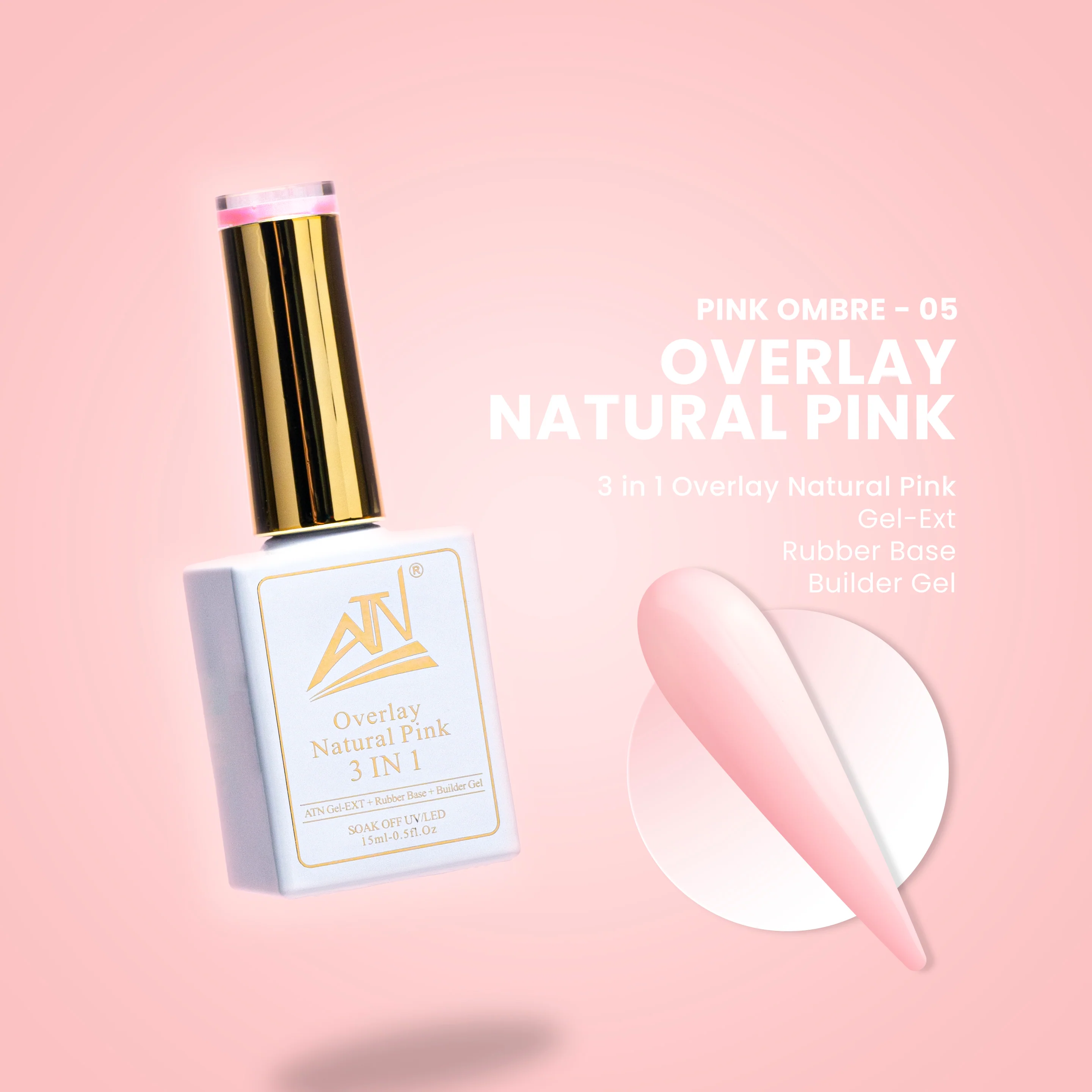 ATN Overlay Natural Pink 3 in 1 - 14 Colors - Image 7