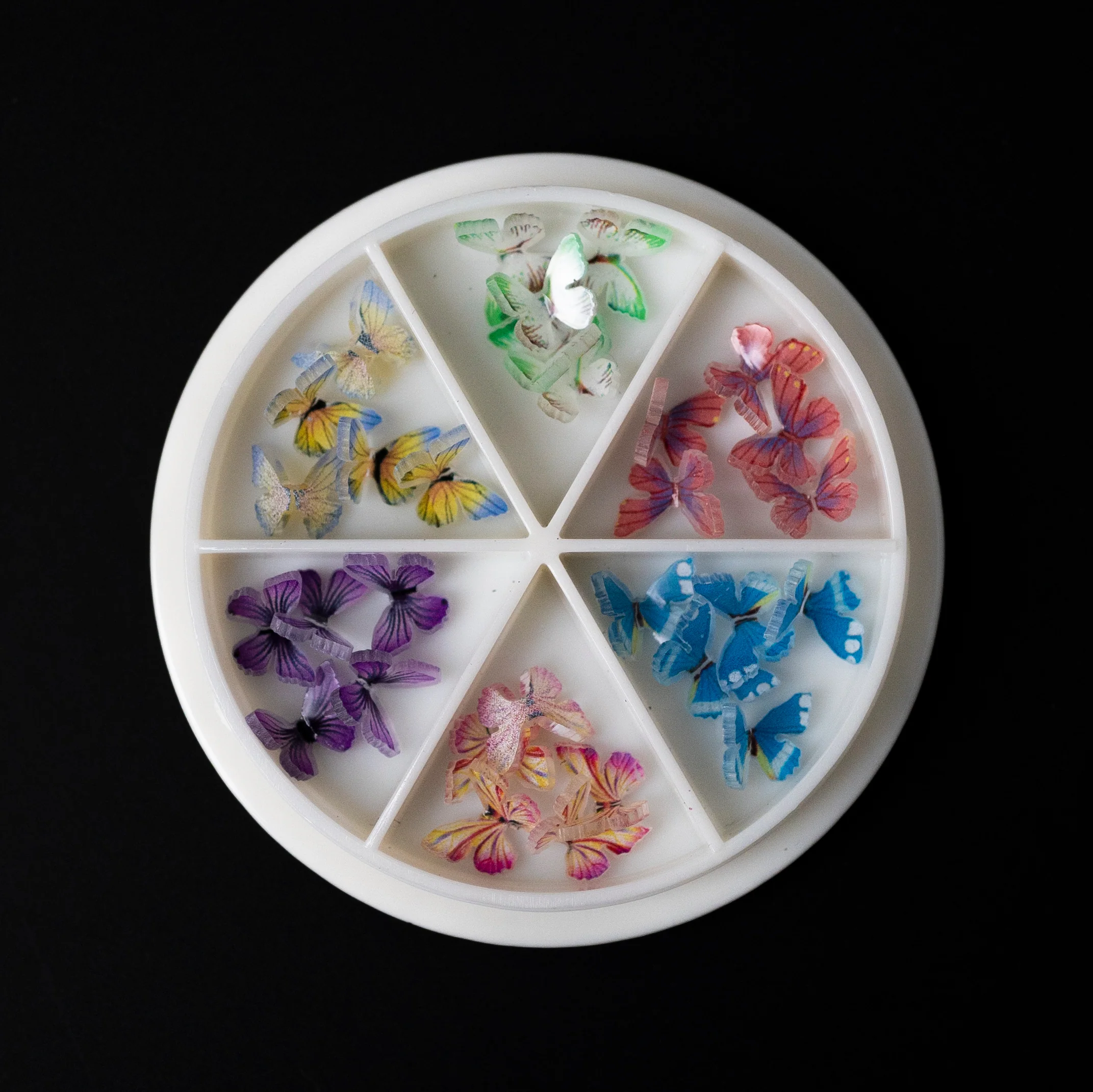 Nails Decoration - 5D Butterfly Set 6 Colors - Image 2
