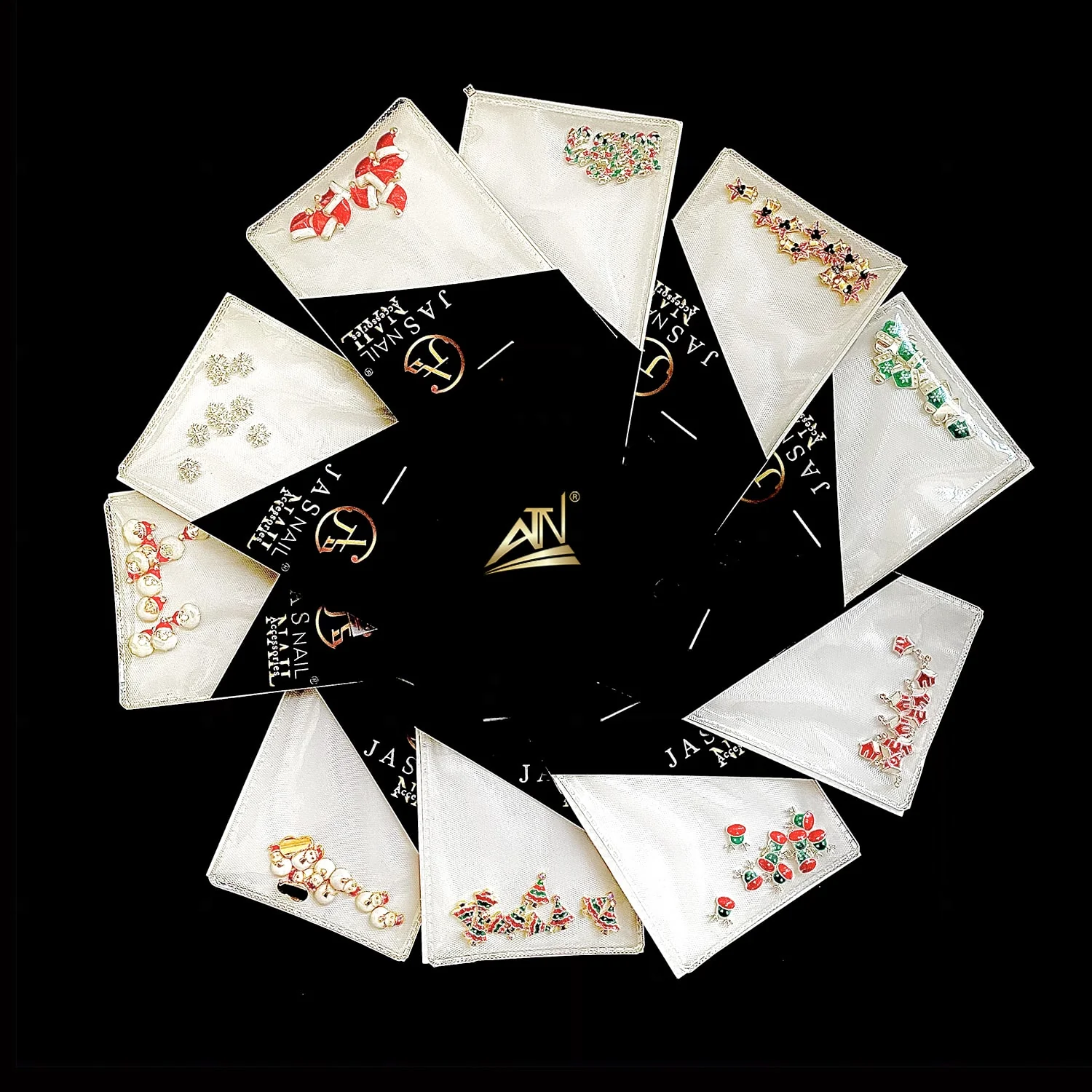 NAIL DECORATION - CHARM - Christmas  | Set 10 pcs