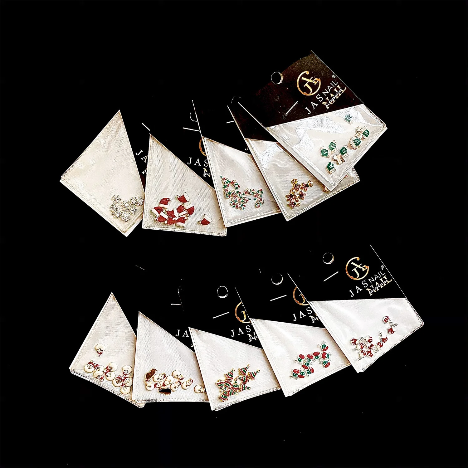 NAIL DECORATION - CHARM - Christmas  | Set 10 pcs - Image 2