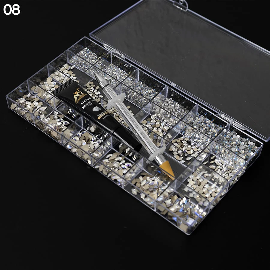 New Diamond box - Mixed Shapes Rhinestone | 20 Shapes/Pack - Image 8