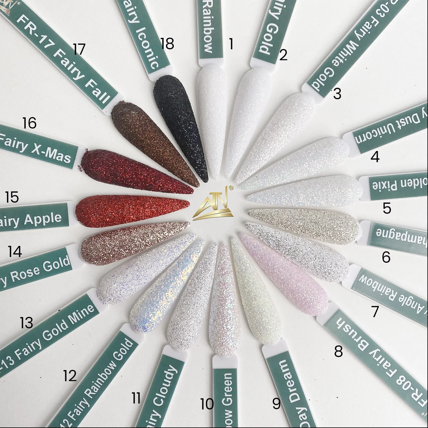 ATN FAIRY COLLECTION 1/2 oz - SUGAR GLITTER - FR 18 COLORS - Image 3