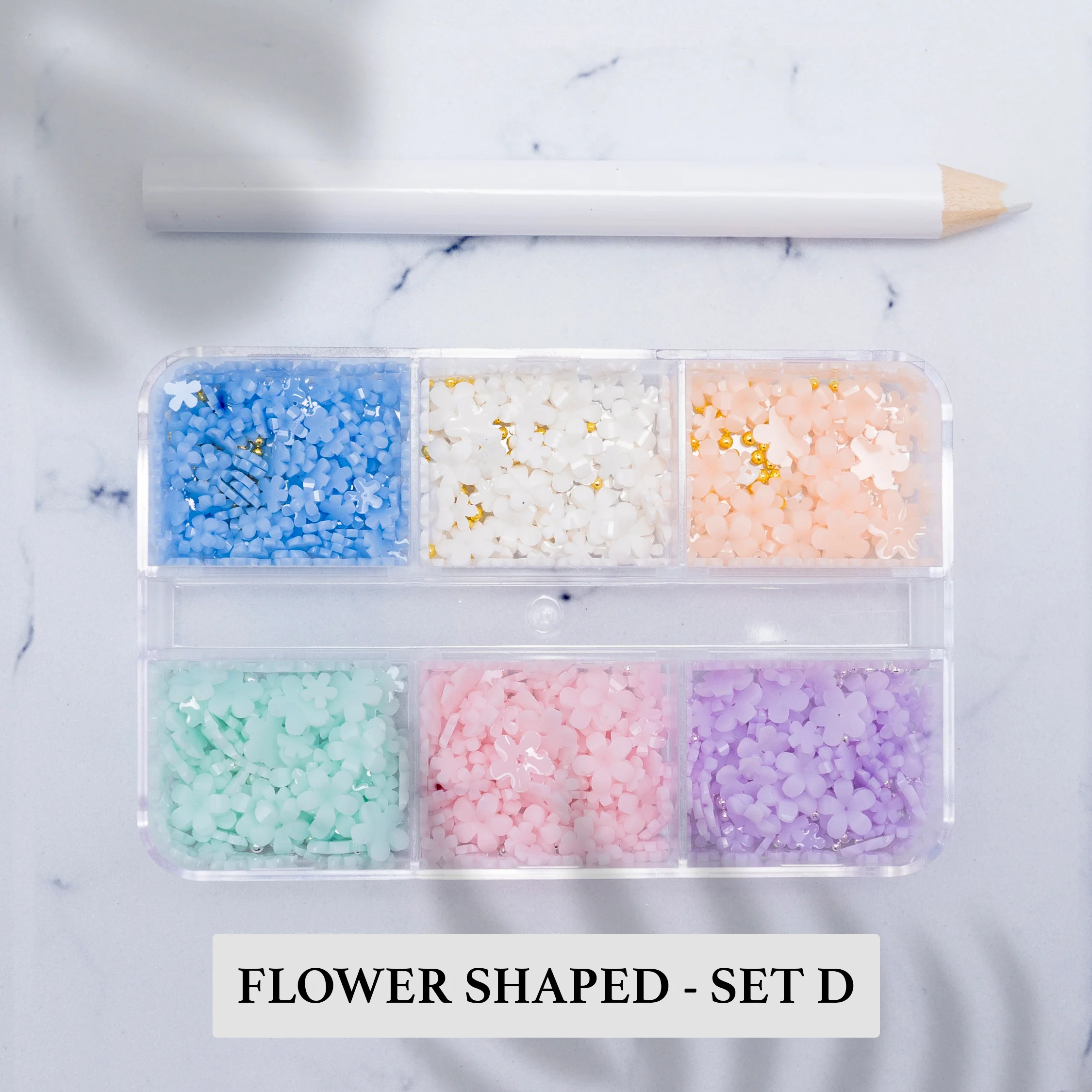 Flower Shaped Nail Art Decoration - Image 13