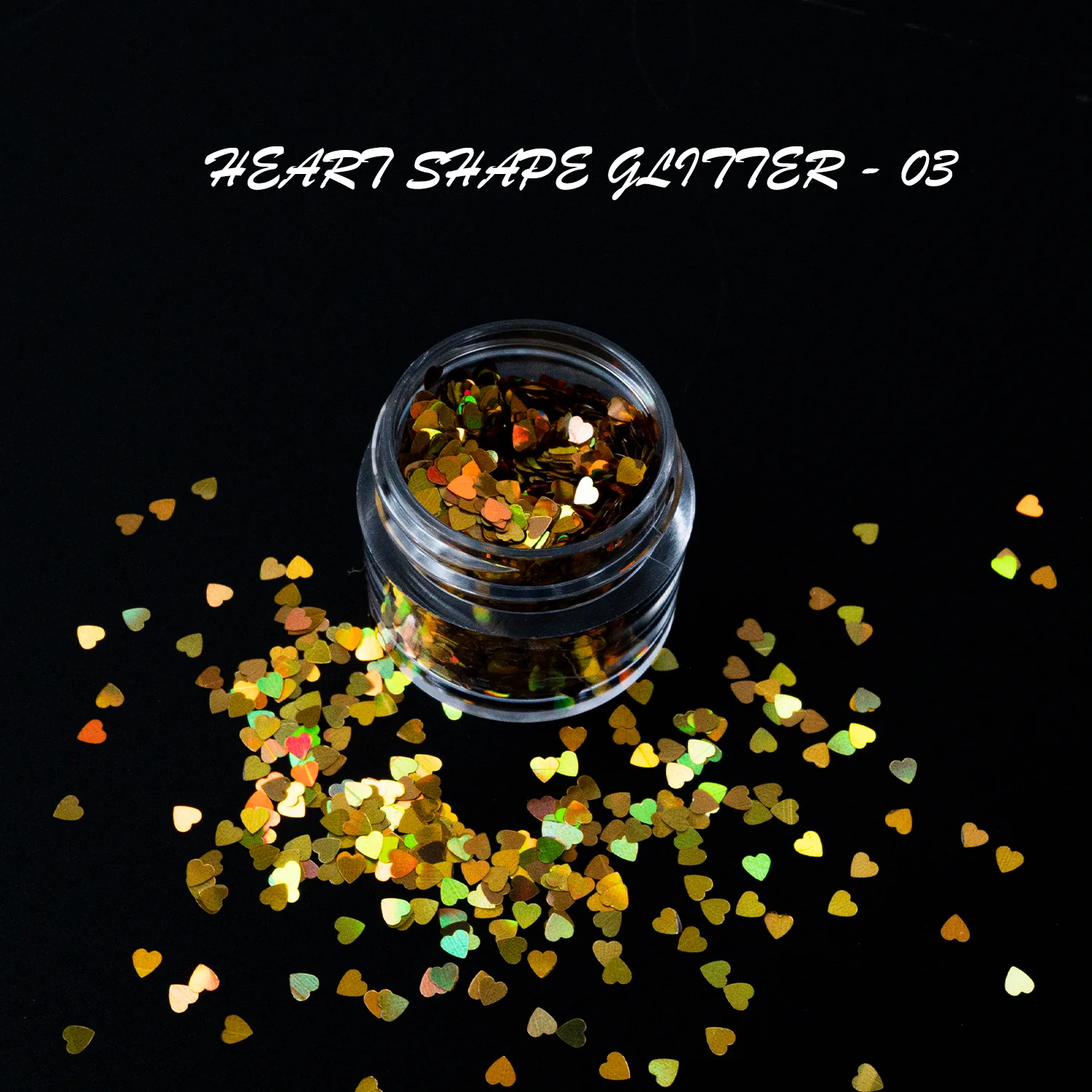 GLITTER - HEART SHAPE | 16 COLORS - 0.5 OZ - Image 4