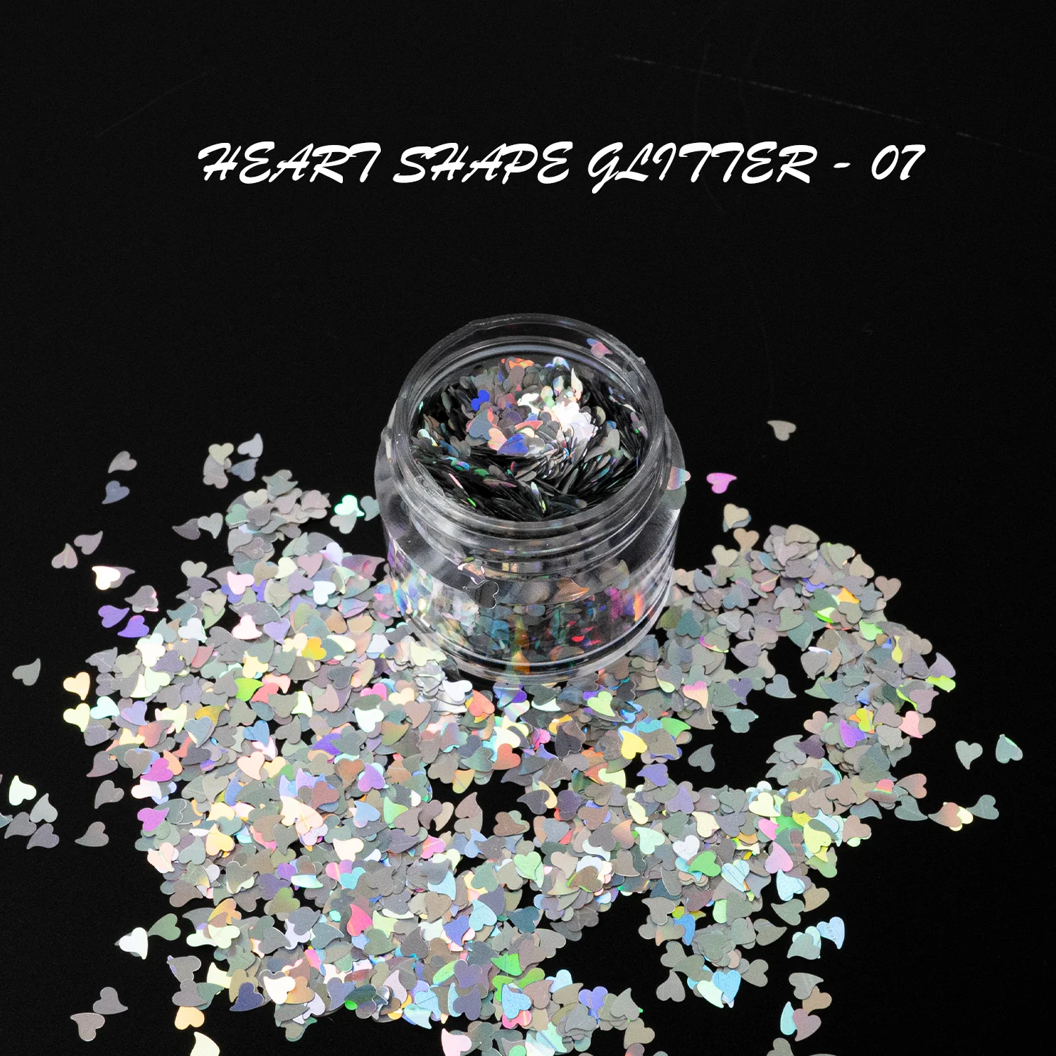 GLITTER - HEART SHAPE | 16 COLORS - 0.5 OZ - Image 8