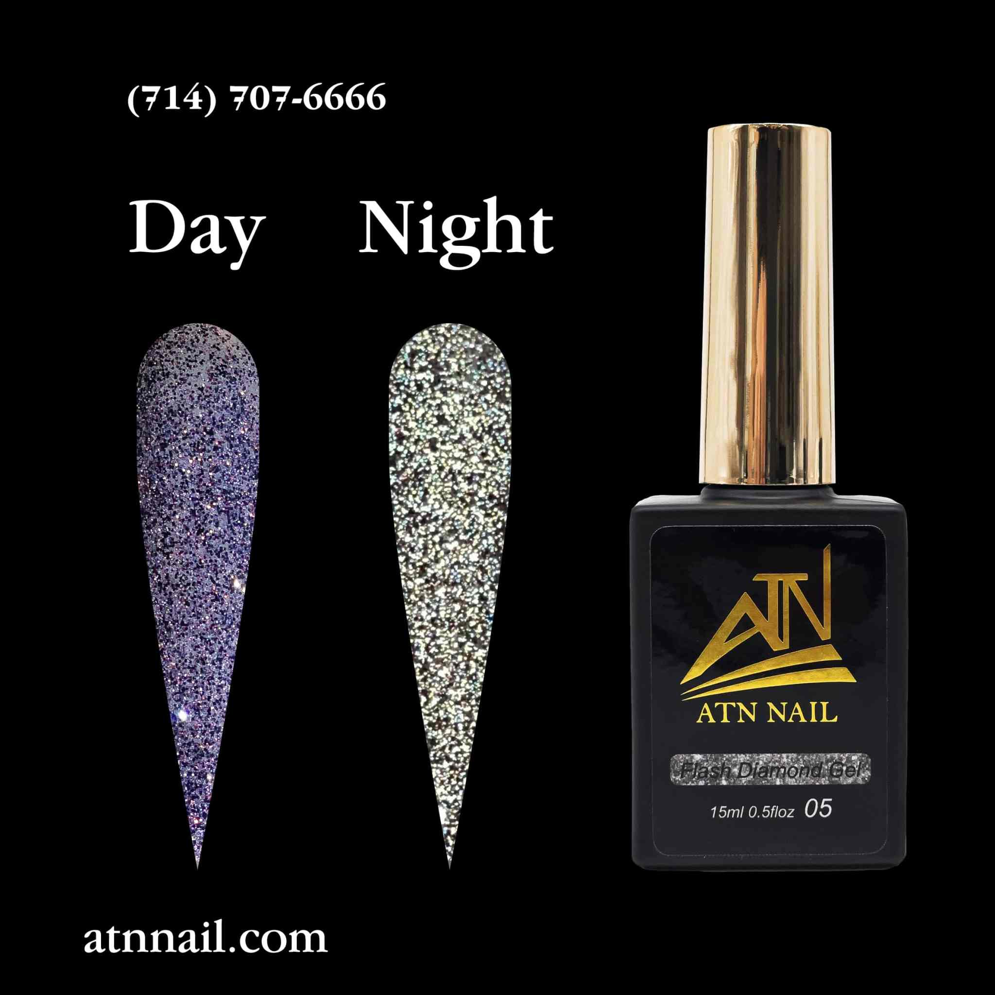 ATN Flash Diamond Glitter Gel - Set 18 Colors - Image 11