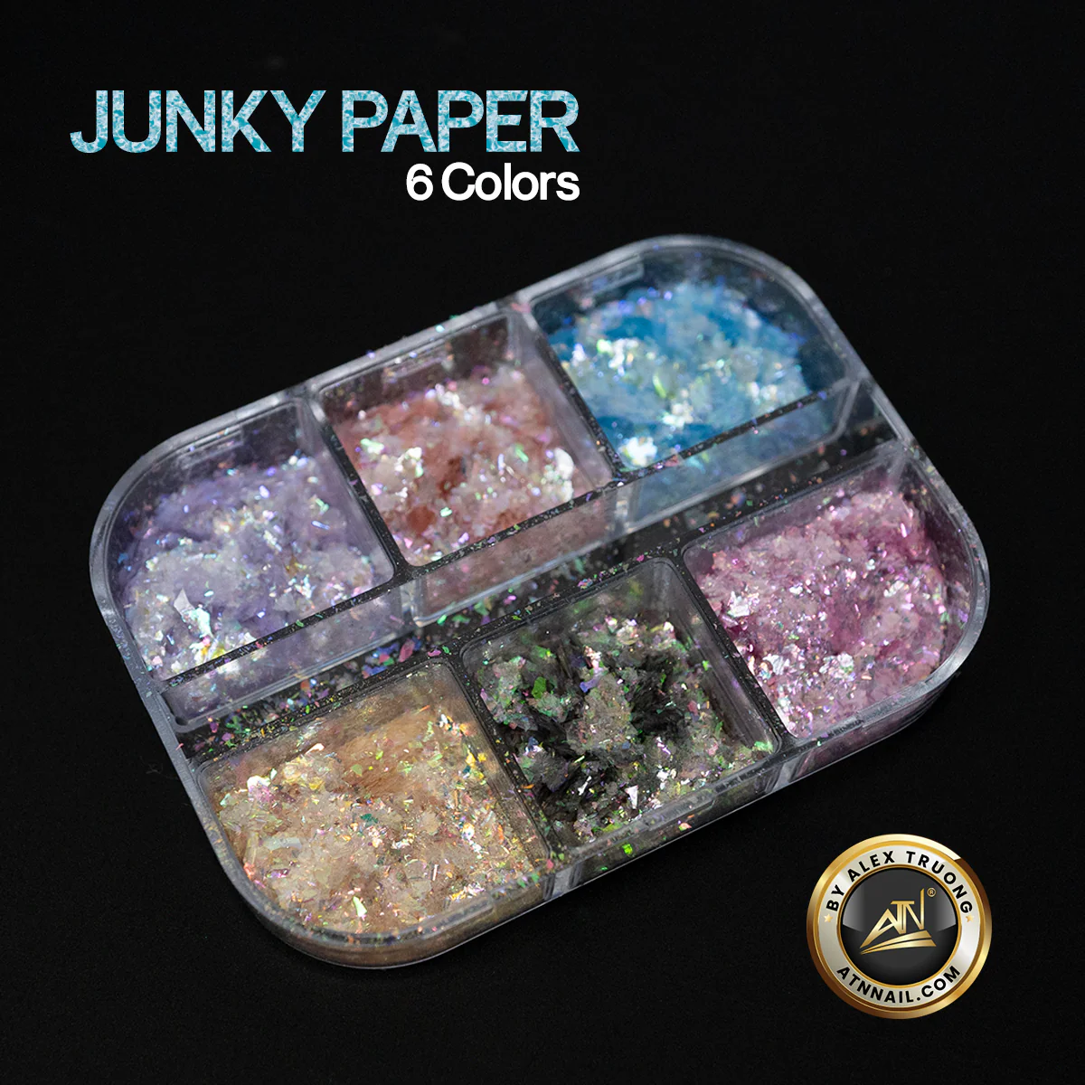 Nails Decoration - Chunky Paper | Set 6 colors - Image 4