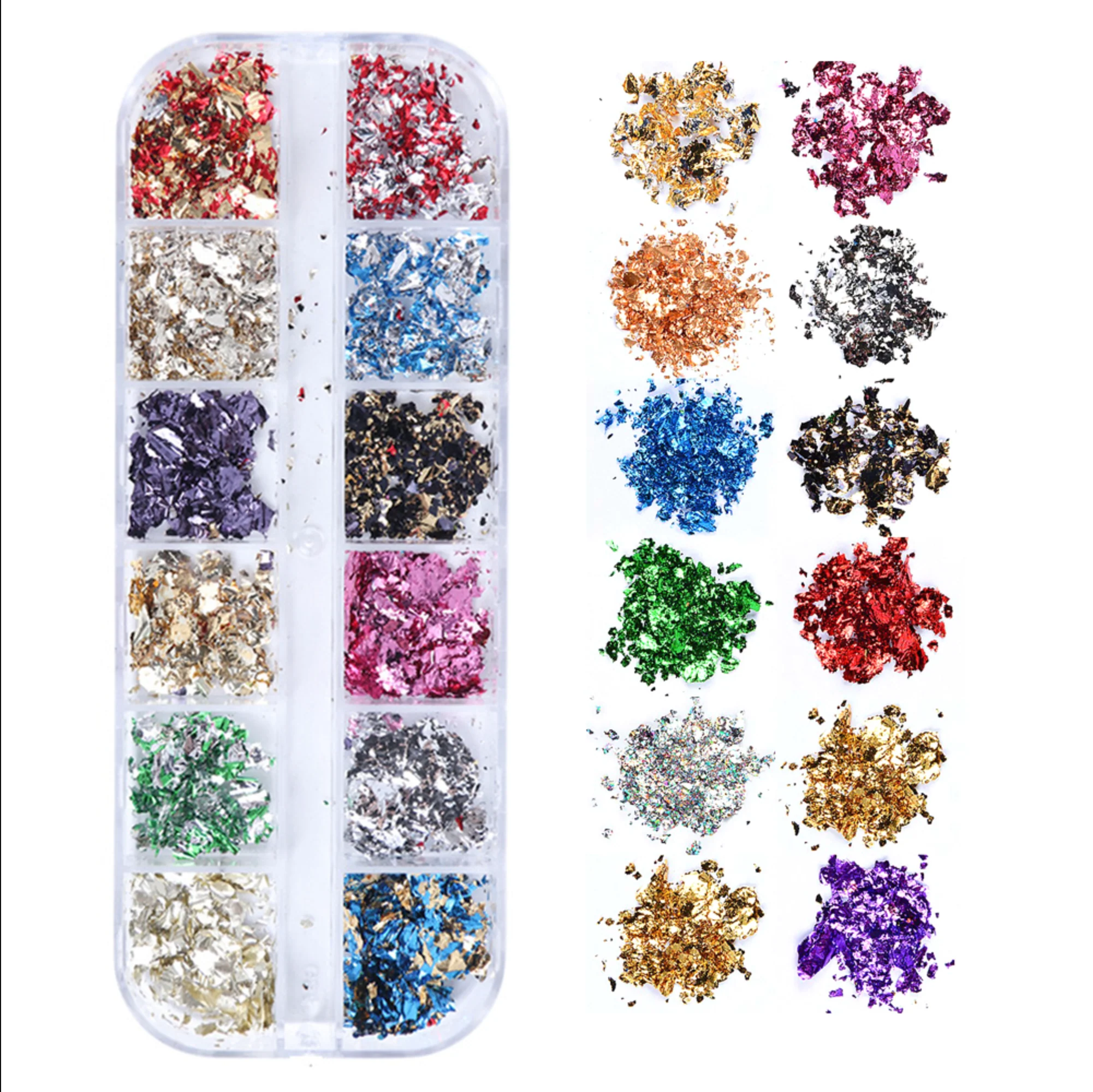 Nails Decoration - Chunky Paper | Set 12 colors - Image 3
