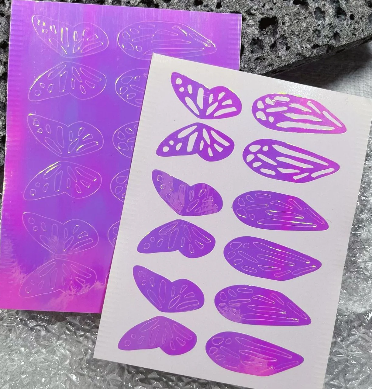 STICKER - Nail Art Airbrush Aurora  - Set A | 4 pcs - Image 3