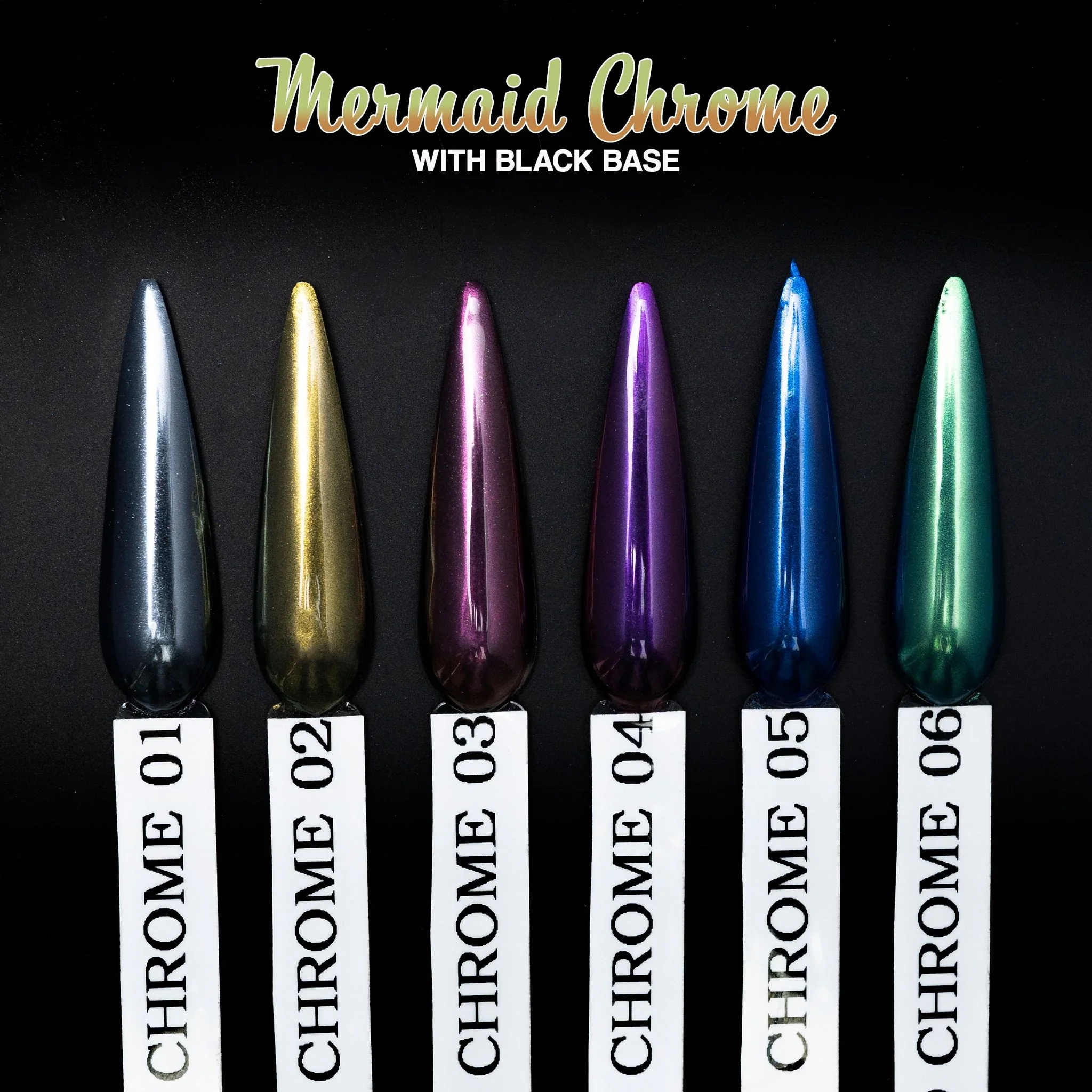 Mermaid Chrome 0.9gr - Set 6 Colors - Image 9