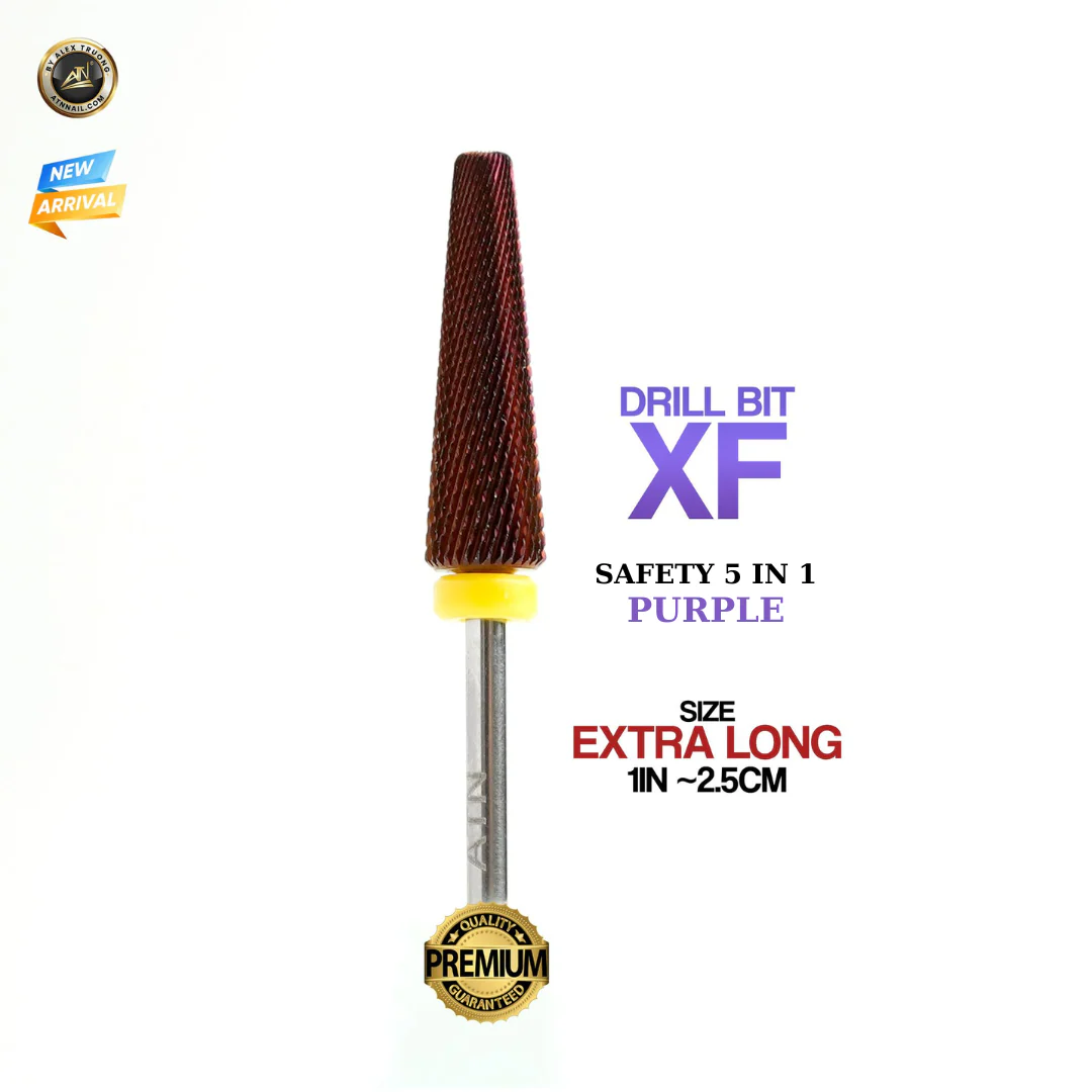 Drill Bit - Extra Long Safety 5 in 1 - Set 5pcs (Purple) - Image 5