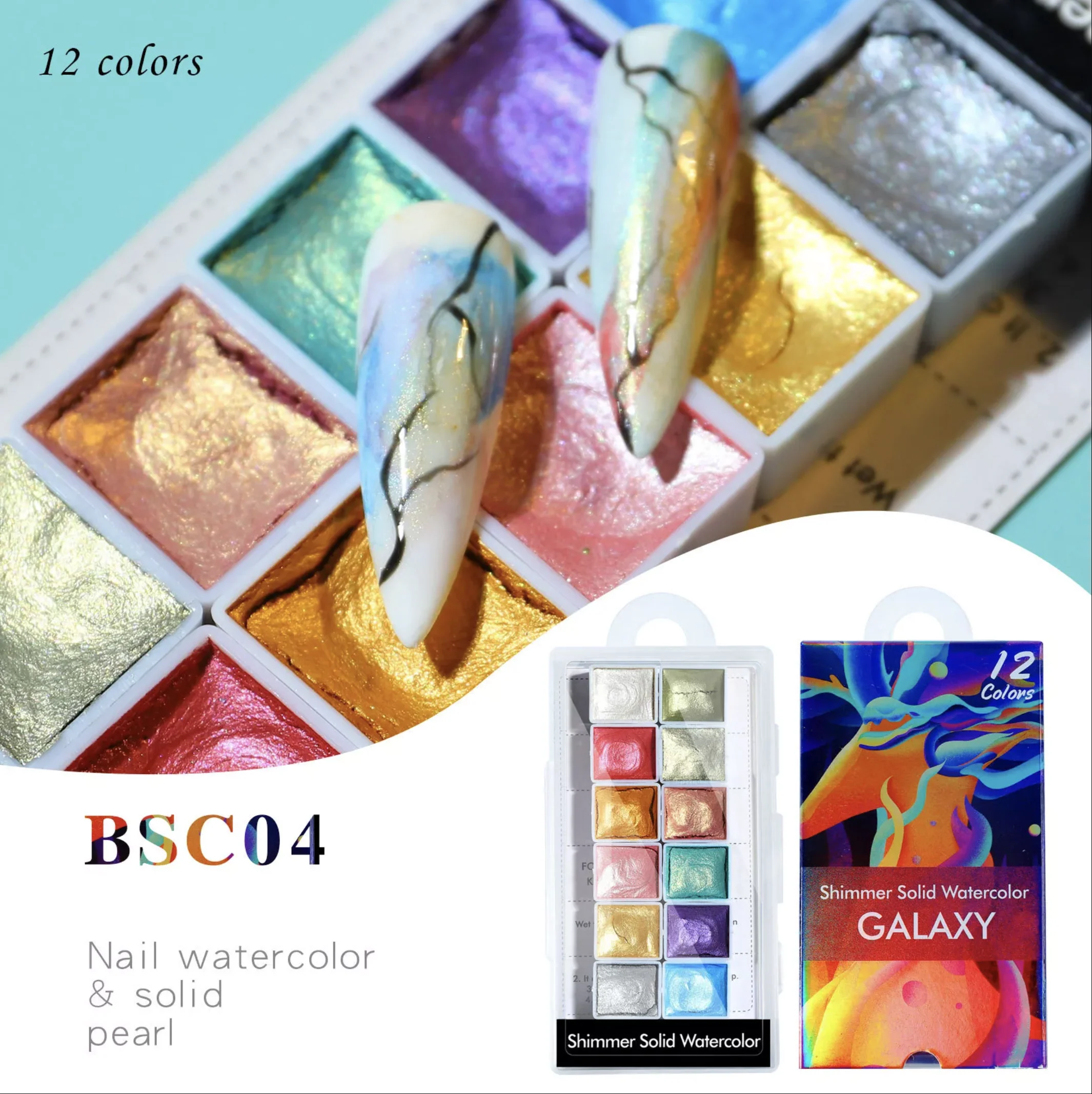 Shimmer Solid Watercolor - Image 3