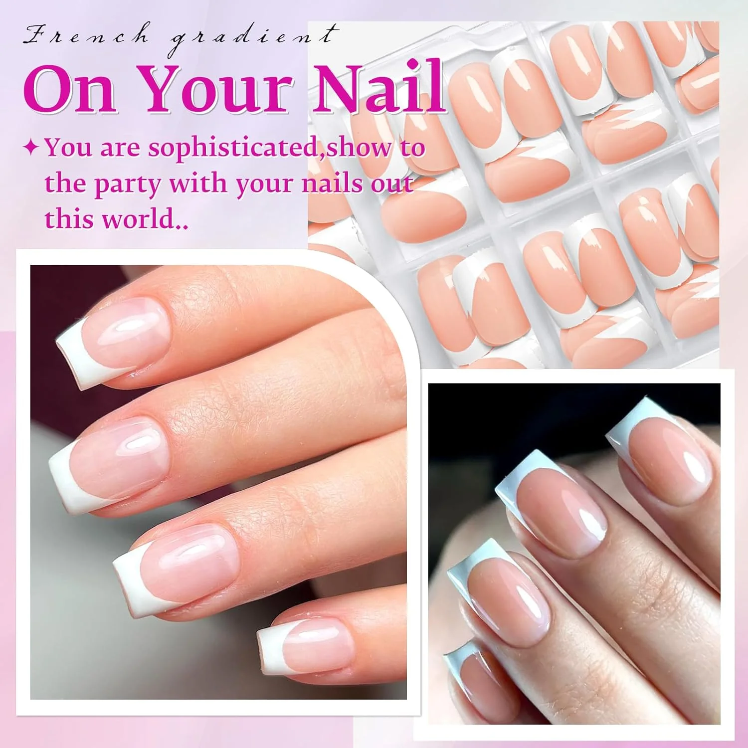 Short Square Nails Tips 120 pcs - Image 3