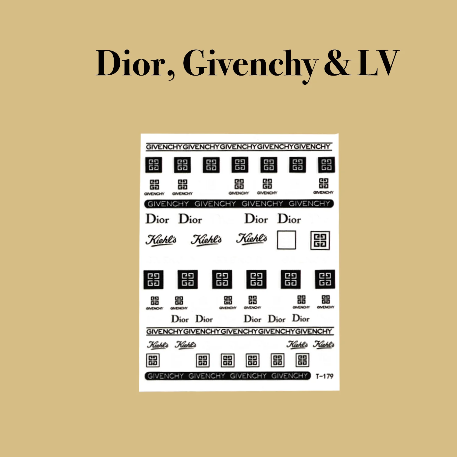 STICKER - DIOR, GIVENCHY & LV | SET 6 PCS - Image 3
