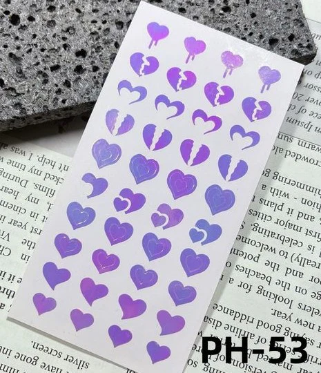 STICKER - Nail Art Airbrush Aurora  - Set B | 4 pcs - Image 2