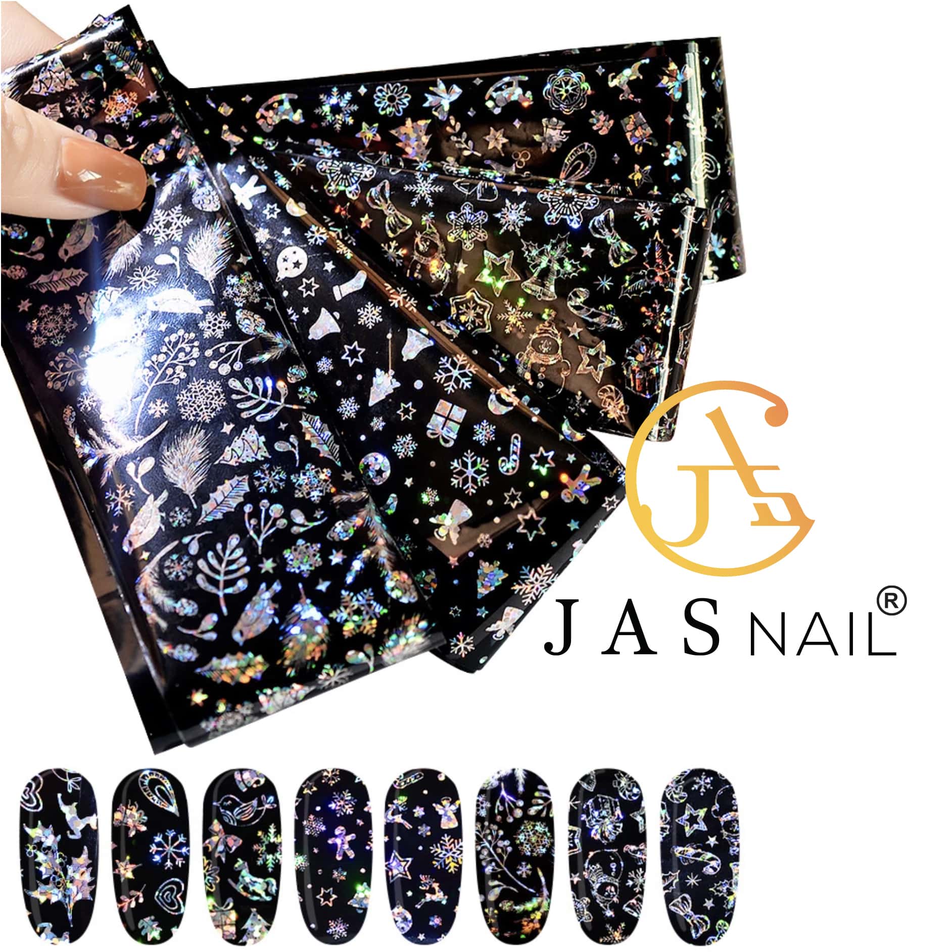 TRANSFER FOIL - CHRISTMAS HOLO BLACK | DFOTX02 - Image 3