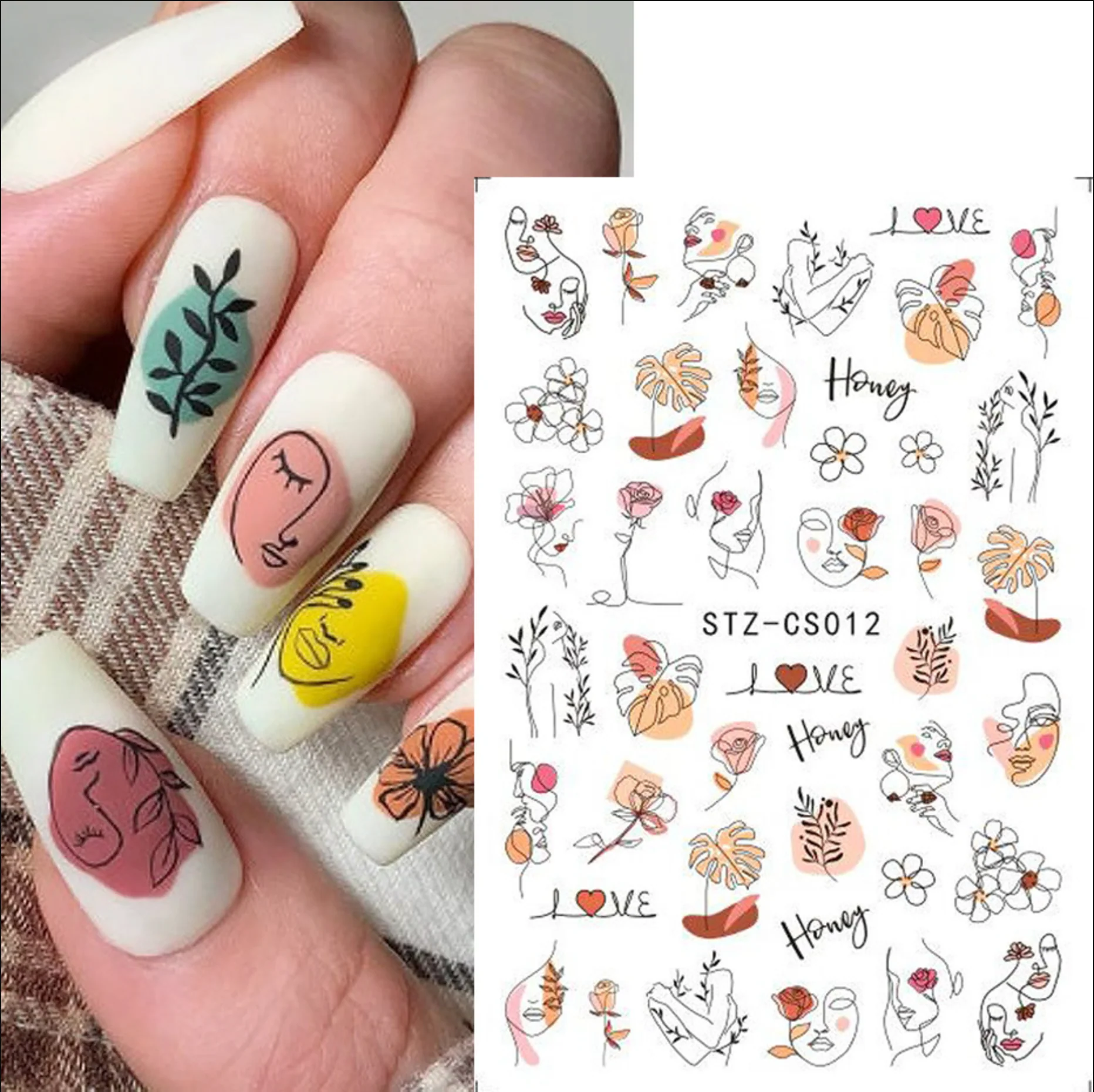 STICKER - LOVE ART & FLOWER SPRING | SET 2 PCS - Image 4